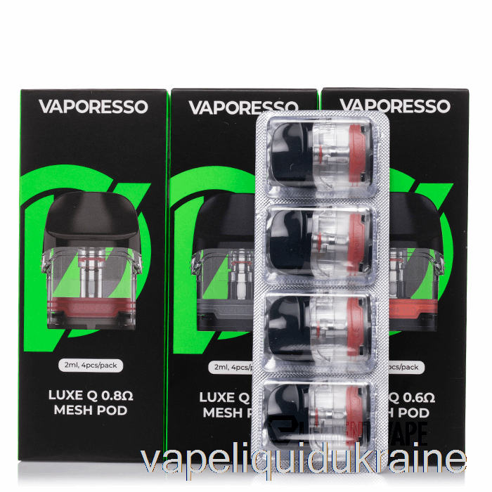 Vape Liquid Ukraine Vaporesso LUXE Q Replacement Pods 0.8ohm Luxe Q Pods (4-Pack)